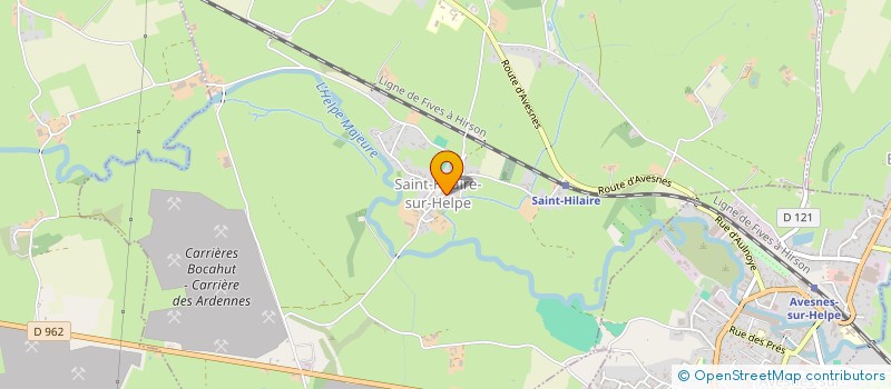 localisation de l'entreprise ASSOCIATION AGREEE LE GOUJON POUR LA PECHE ET LA PROTECTION DU MILIEU AQUATIQUE  BOULOGNE-SUR-HELPE