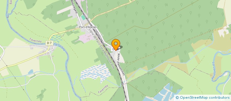 localisation de l'entreprise ASSOCIATION AGREEE LES AMIS DE GAULE POUR LA PECHE ET LA PROTECTION DU MILIEU AQUATIQUE  FAVERNEY