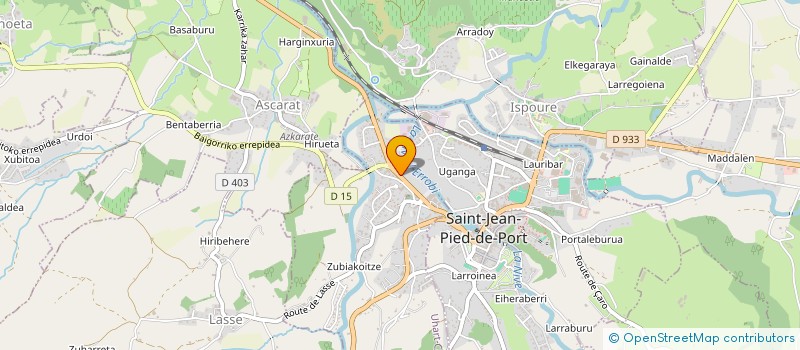 localisation de l'entreprise ASSOCIATION AGREEE POUR LA PECHE ET LA PROTECTION DES MILIEUX AQUATIQUES DES PROPRIETAIRES RIVERAINS DE LA NIVE à UHART-CIZE