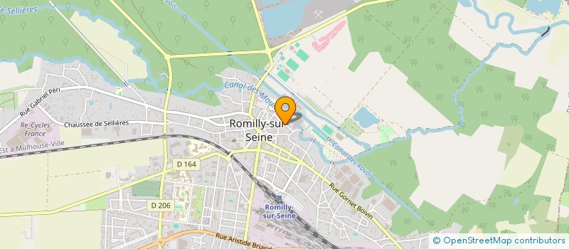 localisation de l'entreprise ASSOCIATION AGREEE POUR LA PECHE ET LA PROTECTION DU MILIEU AQUATIQUE  ROMILLY-SUR-SEINE