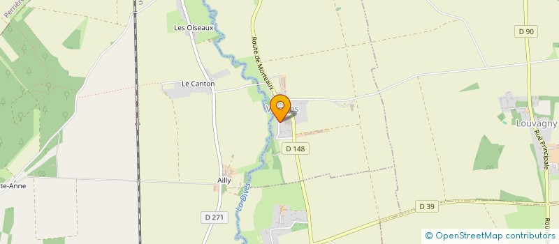 localisation de l'entreprise ASSOCIATION AGREEE POUR LA PECHE ET LA PROTECTION DU MILIEU AQUATIQUE DE BERNIERES JORT VICQUES VENDEUVRE  VICQUES