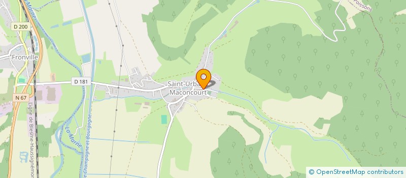 localisation de l'entreprise ASSOCIATION AGREEE POUR LA PECHE ET LA PROTECTION DU MILIEU AQUATIQUE DE LA TANCHE DE DONJEUX à SAINT-URBAIN-MACONCOURT
