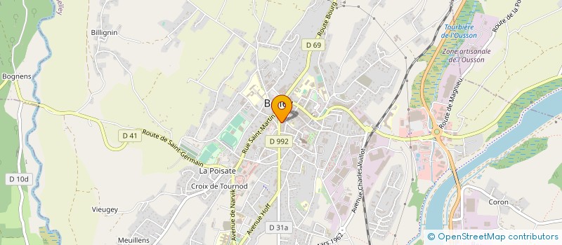 localisation de l'entreprise ASSOCIATION AGREEE POUR LA PECHE ET LA PROTECTION DU MILIEU AQUATIQUE DU BAS BUGEY  POLLIEU