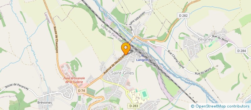 localisation de l'entreprise ASSOCIATION AGREEE POUR LA PECHE ET LA PROTECTION DU MILIEU AQUATIQUE L'EPINOCHE LANGROISE à LANGRES