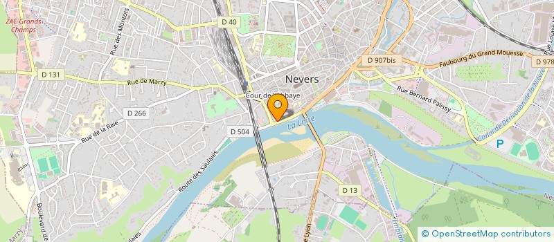 localisation de l'entreprise ASSOCIATION AGREEE POUR LA PECHE ET LA PROTECTION DU MILIEU AQUATIQUE 'LA CORCILLE' NEVERS à NEVERS