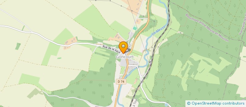 localisation de l'entreprise ASSOCIATION AGREEE POUR LA PECHE ET LA PROTECTION DU MILIEU AQUATIQUE LE BROCHET DU BASSIGNY à BOURMONT-ENTRE-MEUSE-ET-MOUZON