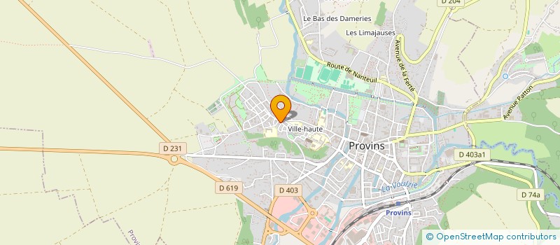 localisation de l'entreprise ASSOCIATION AGREEE POUR LA PECHE ET LA PROTECTION DU MILIEU AQUATIQUE ' LES AMIS DE LA VOULZIE '  PROVINS