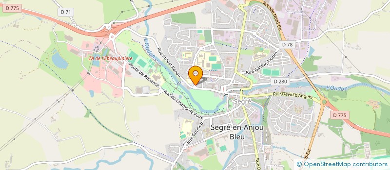 localisation de l'entreprise ASSOCIATION AGRI BP-REA à SEGRE-EN-ANJOU BLEU