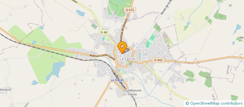 localisation de l'entreprise ASSOCIATION AH LA BONNE ADRESSE  LE DORAT