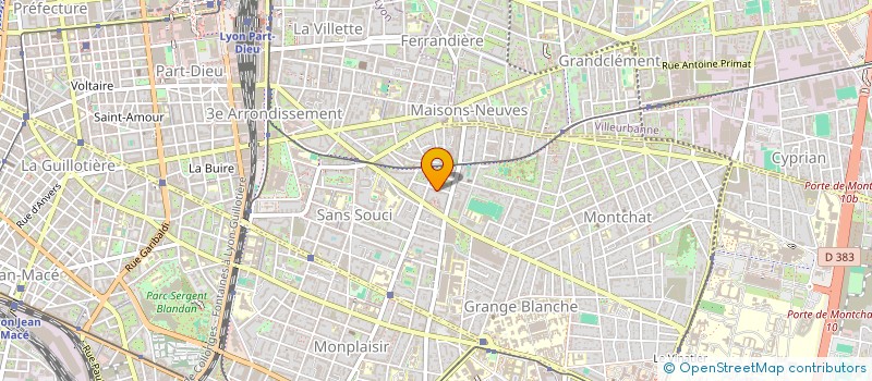 localisation de l'entreprise ASSOCIATION AHUEFA  LYON