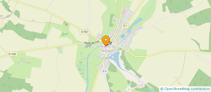 localisation de l'entreprise ASSOCIATION AIA  ENTRAINS-SUR-NOHAIN