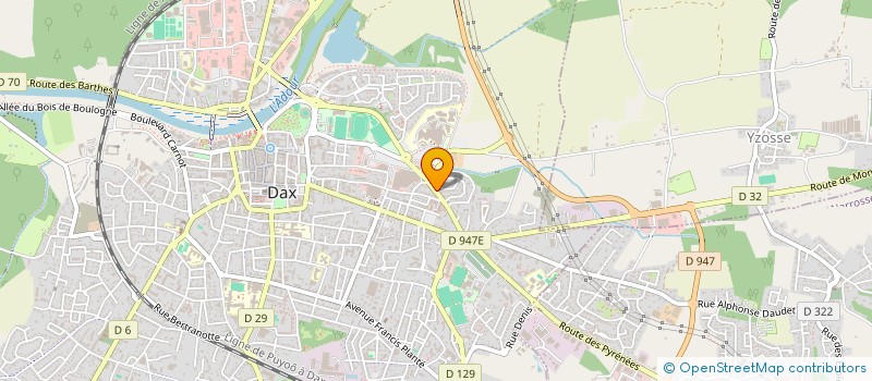 localisation de l'entreprise ASSOCIATION AICHD  DAX