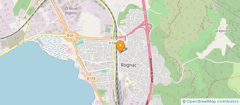 localisation de l'entreprise ASSOCIATION AIDE A DOMICILE 13  ROGNAC