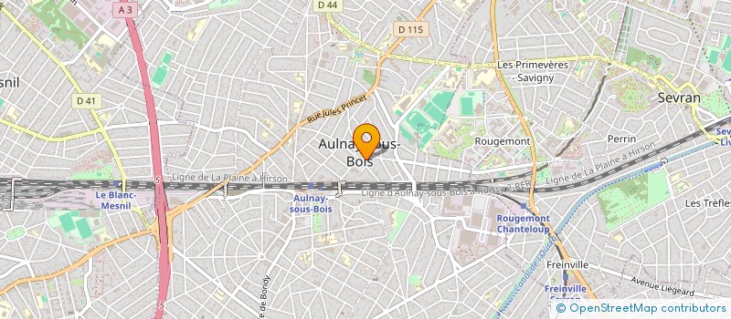 localisation de l'entreprise ASSOCIATION AIDE A DOMICILE A LA FAMILLE à AULNAY-SOUS-BOIS