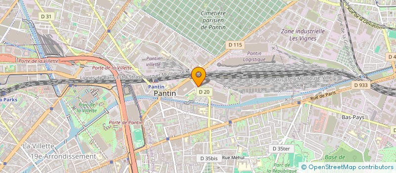 localisation de l'entreprise ASSOCIATION AIDE A DOMILE DE PANTIN à PANTIN