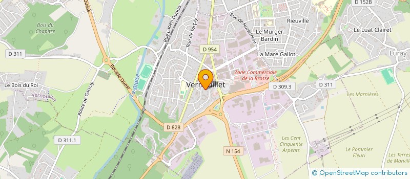 localisation de l'entreprise ASSOCIATION AIDE A LA PROFESSION ET A L'INTEGRATION (ASSO APEI) à VERNOUILLET