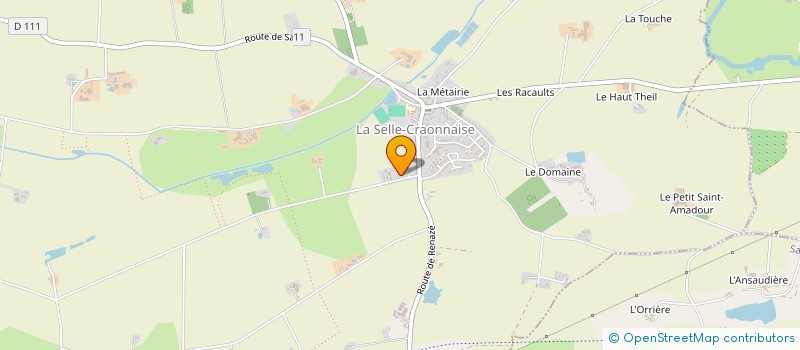 localisation de l'entreprise ASSOCIATION AIDE ACCUEIL AMITIE PONCEAU CHARMILLES à SELLE-CRAONNAISE (LA)
