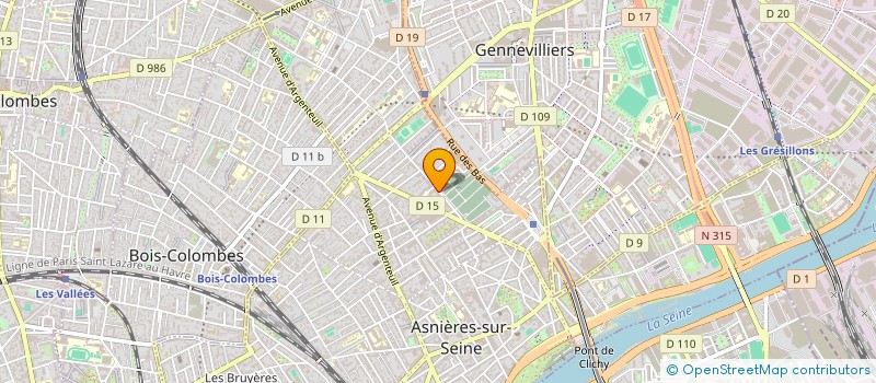 localisation de l'entreprise ASSOCIATION AIDE AU MAINTIEN A DOMICILE  ASNIERES-SUR-SEINE
