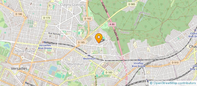 localisation de l'entreprise ASSOCIATION AIDE AUX JEUNES ENTREPRISES à VERSAILLES