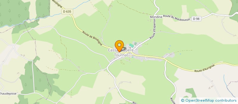 localisation de l'entreprise ASSOCIATION AIDE DOMICILE MILIEU RURAL à AURIGNAC