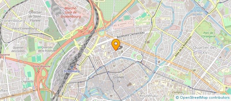 localisation de l'entreprise ASSOCIATION AIDE FRANCE ALSACE à STRASBOURG