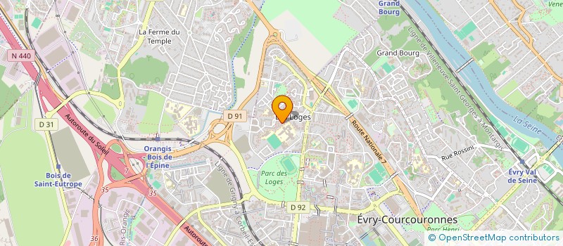 localisation de l'entreprise ASSOCIATION AIDE VOLONTAIRE AU PROGRES à EVRY-COURCOURONNES