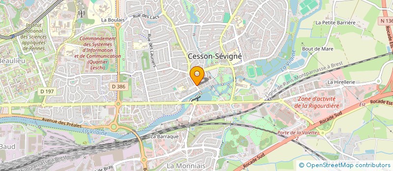 localisation de l'entreprise ASSOCIATION AIDES FAMILIALES à CESSON-SEVIGNE