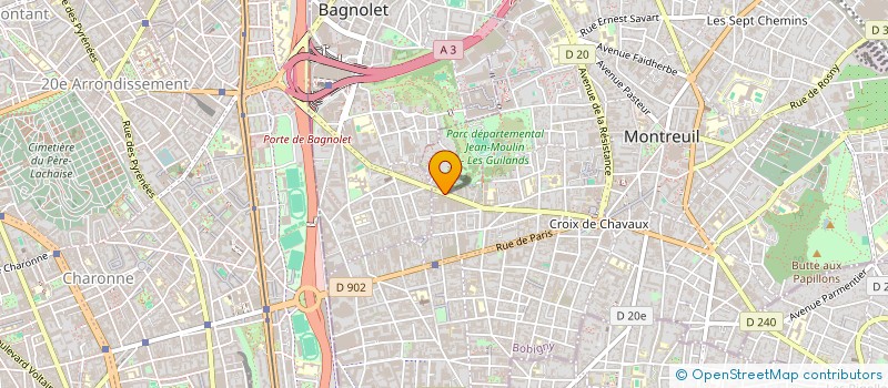 localisation de l'entreprise ASSOCIATION AIGLE ASSISTANCE à MONTREUIL