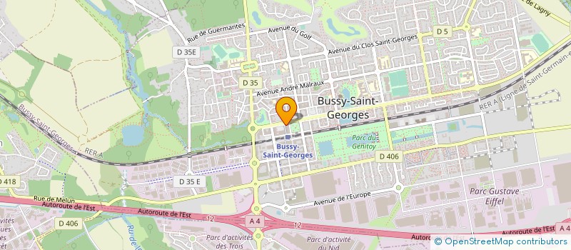 localisation de l'entreprise ASSOCIATION AIKIDO BUSSY à BUSSY-SAINT-GEORGES