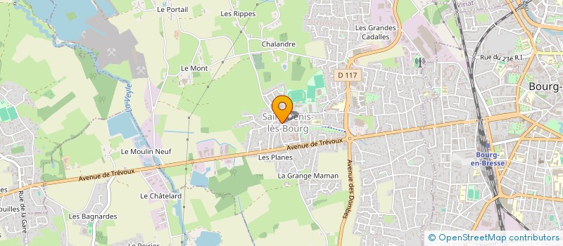 localisation de l'entreprise ASSOCIATION AIKIDO CLUB DE SAINT DENIS LES BOURG  SAINT-DENIS-LES-BOURG