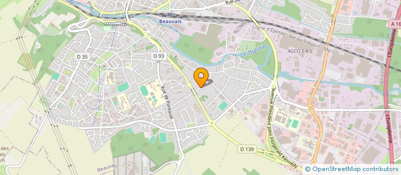 localisation de l'entreprise ASSOCIATION AILES  BEAUVAIS