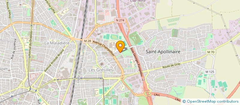 localisation de l'entreprise ASSOCIATION AIME RAUDE à DIJON