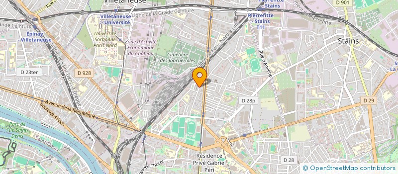 localisation de l'entreprise ASSOCIATION AIMER VIVRE ENSEMBLE à PIERREFITTE-SUR-SEINE