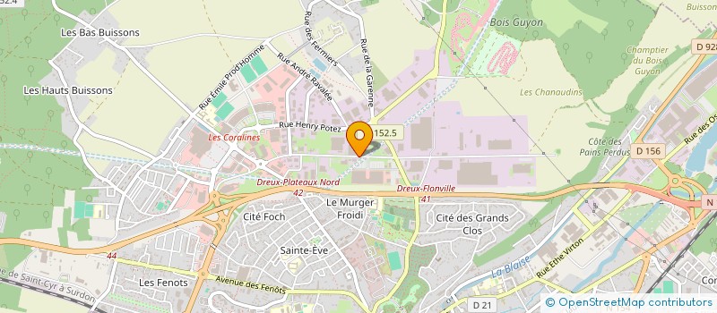 localisation de l'entreprise ASSOCIATION AINEE à DREUX