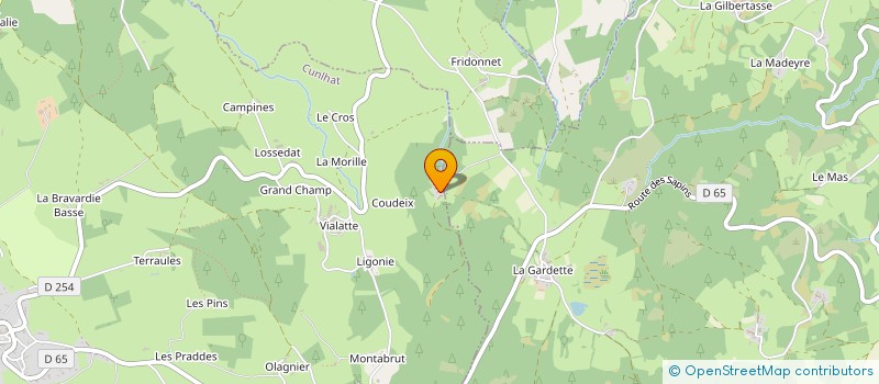 localisation de l'entreprise ASSOCIATION AIR DE FAMILLE  CUNLHAT