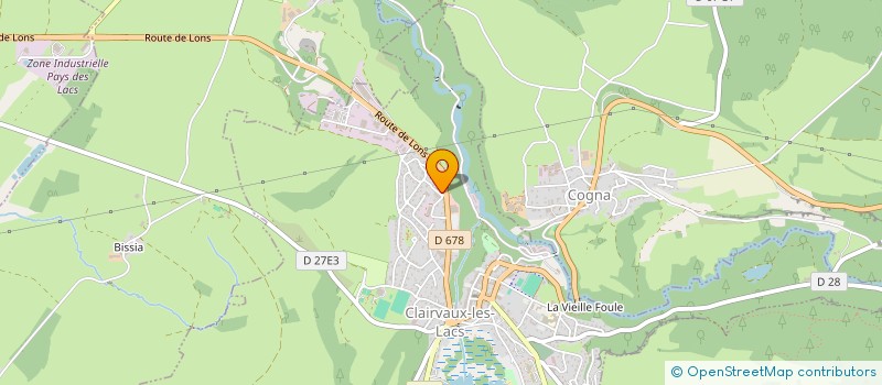 localisation de l'entreprise ASSOCIATION AIRSOFT TEAM CLAIRVAUX LES LACS à CLAIRVAUX-LES-LACS
