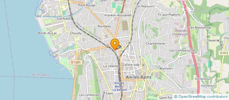 localisation de l'entreprise ASSOCIATION AIXOISE ENTRAIDE à AIX-LES-BAINS