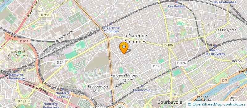 localisation de l'entreprise ASSOCIATION AK GROUP à LA GARENNE-COLOMBES