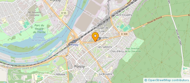 localisation de l'entreprise ASSOCIATION AK SERVICE 78 (AKS 78) à POISSY