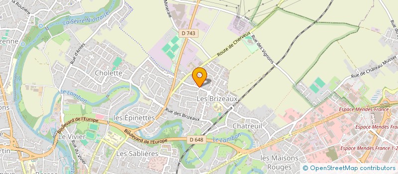 localisation de l'entreprise ASSOCIATION AKENE  NIORT