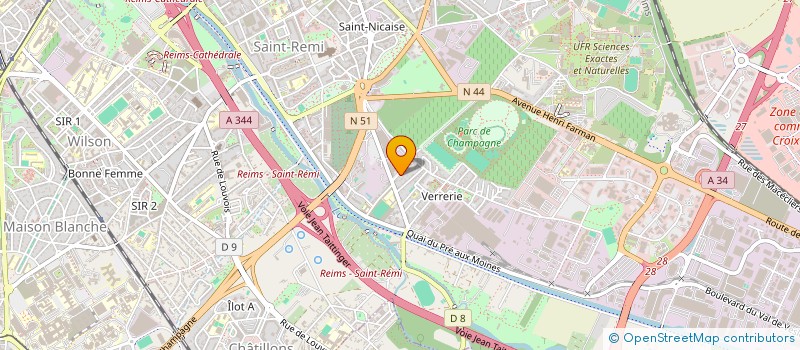 localisation de l'entreprise ASSOCIATION AKLALA RUTH  REIMS