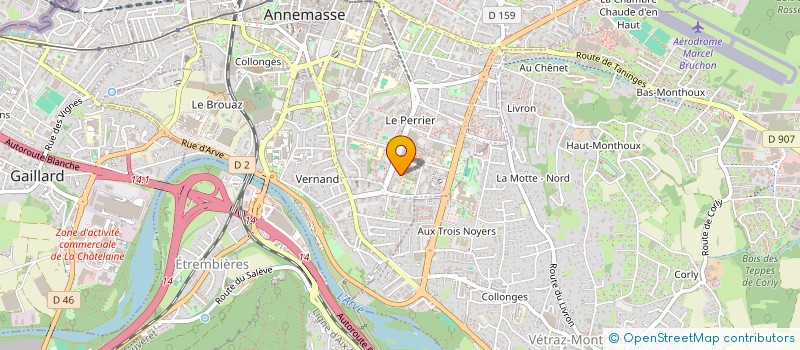 localisation de l'entreprise ASSOCIATION AKOUANI à ANNEMASSE