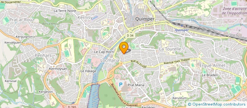 localisation de l'entreprise ASSOCIATION AKTINOS à QUIMPER