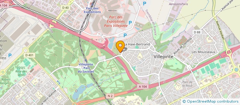 localisation de l'entreprise ASSOCIATION AKWABA DE FRANCE (AAF) à VILLEPINTE