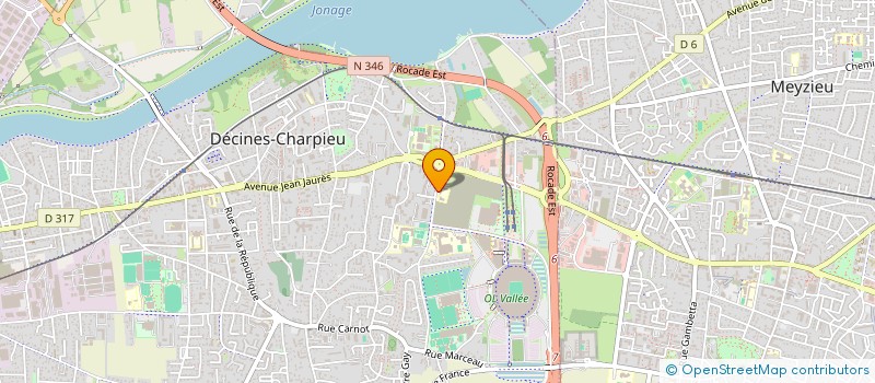 localisation de l'entreprise ASSOCIATION  AL KINDI PEDAGOGIE  DECINES-CHARPIEU