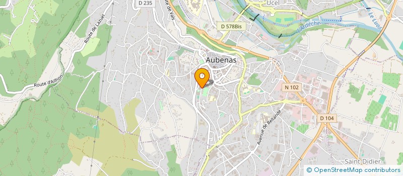 localisation de l'entreprise ASSOCIATION ALBENASSIENNE DES AMIS DU PATRIMOINE à AUBENAS