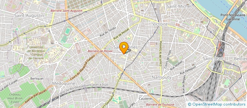 localisation de l'entreprise ASSOCIATION ALBERT LE GRAND  BORDEAUX