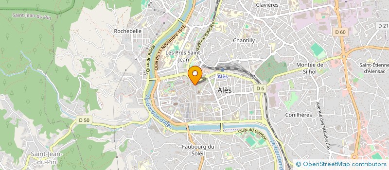 localisation de l'entreprise ASSOCIATION ALESIENNE DES JEUX DE L'ESPRIT (A.A.J.E.) à ALES