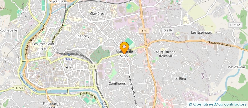 localisation de l'entreprise ASSOCIATION ALESIENNE POUR LA PROMOTION DE LA SANTE RESPIRATOIRE  ALES