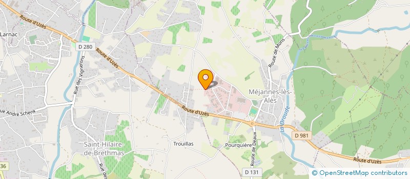 localisation de l'entreprise ASSOCIATION ALESPO  MEJANNES-LES-ALES